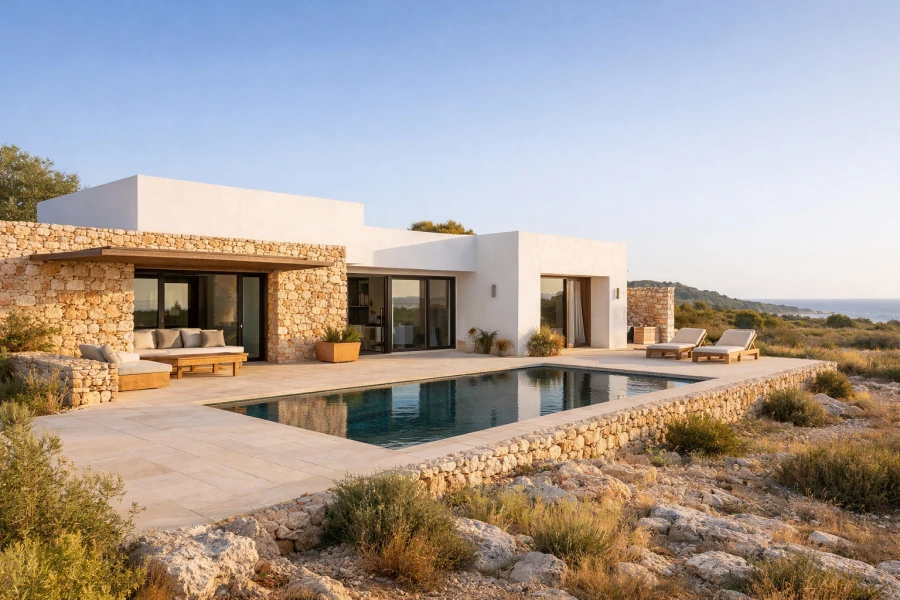 Architecture durable à Minorque : concevoir avec le climat, le paysage et les personnes